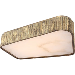 Visual Comfort Signature - AMB 4070RDC-ALB - LED Flush Mount - Fumar - Ridged Carbon