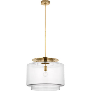 Visual Comfort Signature - RB 5084AB-CG - LED Pendant - Elias - Antique-Burnished Brass