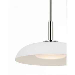 Visual Comfort Signature - AL 5038BZ/WHT-WG - LED Pendant - Cyrus - Bronze and Matte White