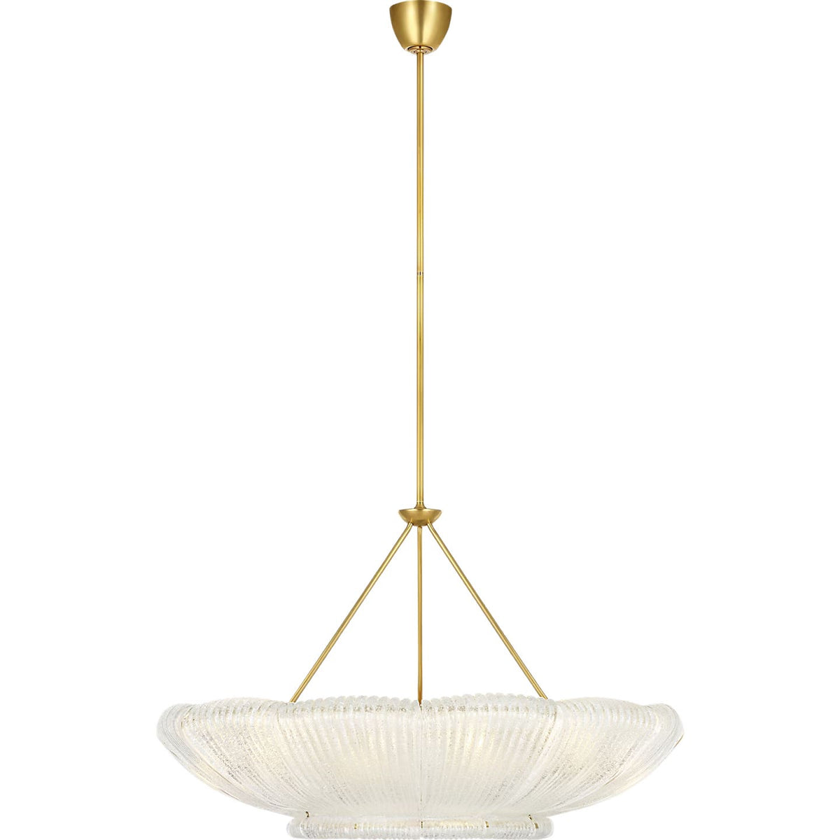 Visual Comfort Signature - ARN 5190HAB-CGR - LED Chandelier - Claude - Hand-Rubbed Antique Brass