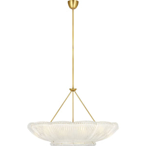 Visual Comfort Signature - ARN 5190HAB-CGR - LED Chandelier - Claude - Hand-Rubbed Antique Brass