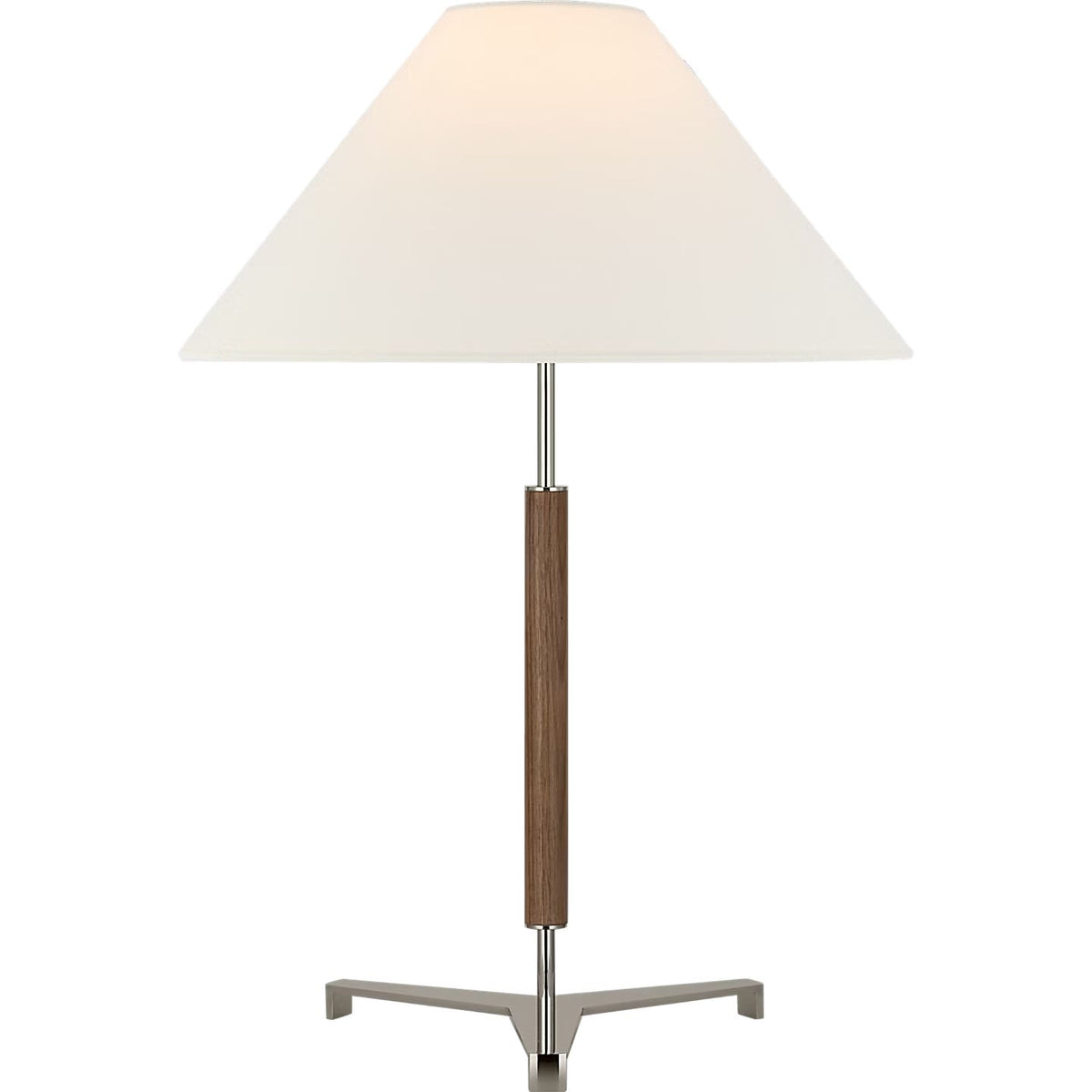 Visual Comfort Signature - RB 3125AB/W-L - LED Table Lamp - Amaya - Antique-Burnished Brass and Walnut