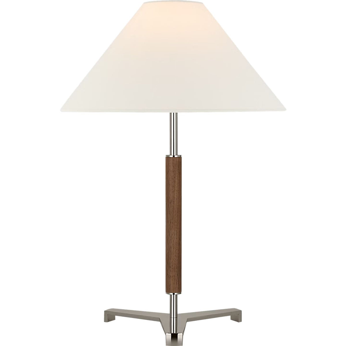 Visual Comfort Signature - RB 3125AB/W-L - LED Table Lamp - Amaya - Antique-Burnished Brass and Walnut