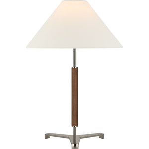 Visual Comfort Signature - RB 3125AB/W-L - LED Table Lamp - Amaya - Antique-Burnished Brass and Walnut