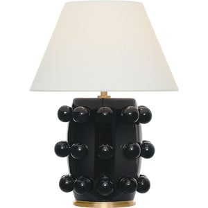 Visual Comfort Signature - KW 3030BLK-L-CL - LED Table Lamp - Linden - Black