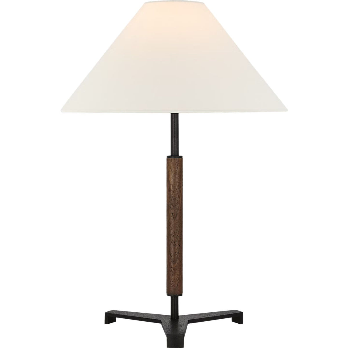 Visual Comfort Signature - RB 3125AB/W-L - LED Table Lamp - Amaya - Antique-Burnished Brass and Walnut