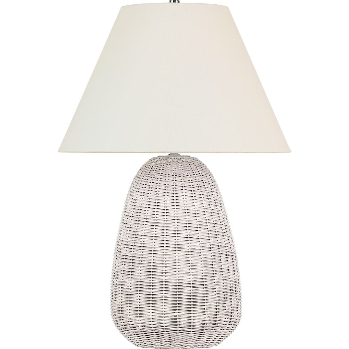 Visual Comfort Signature - CHA 8745ASW/AB-L - LED Table Lamp - Kokomo - Ash Wicker and Antique-Burnished Brass