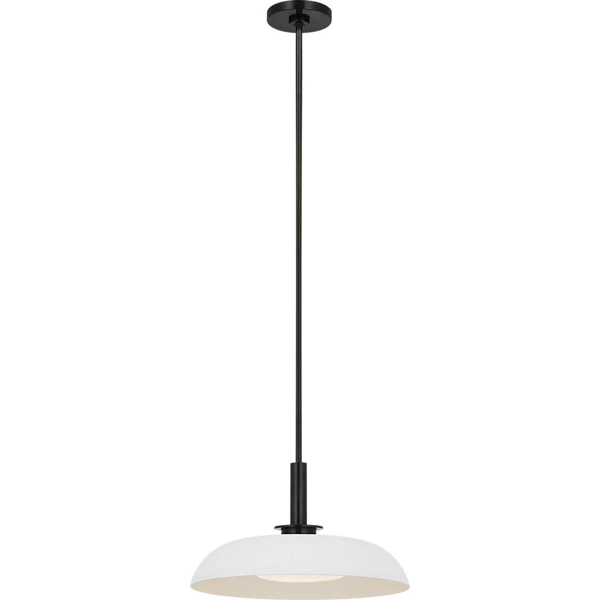 Visual Comfort Signature - AL 5038BZ/WHT-WG - LED Pendant - Cyrus - Bronze and Matte White