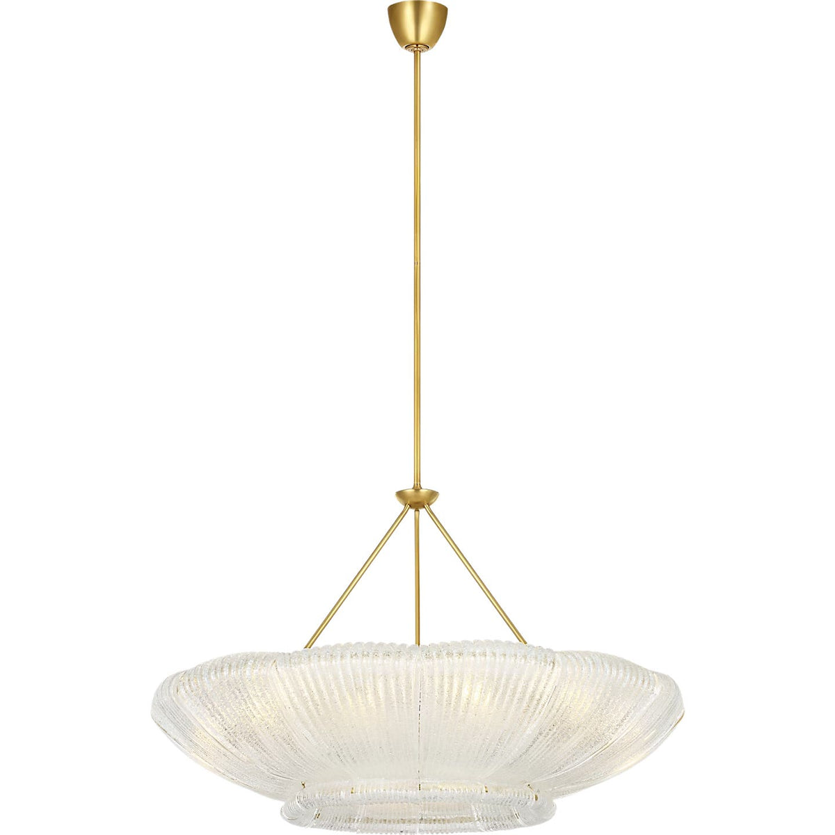 Visual Comfort Signature - ARN 5190HAB-CGR - LED Chandelier - Claude - Hand-Rubbed Antique Brass