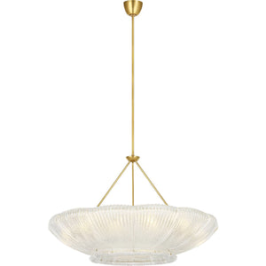 Visual Comfort Signature - ARN 5190HAB-CGR - LED Chandelier - Claude - Hand-Rubbed Antique Brass