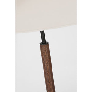 Visual Comfort Signature - RB 3125AB/W-L - LED Table Lamp - Amaya - Antique-Burnished Brass and Walnut