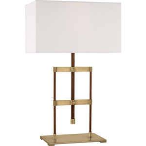 Visual Comfort Signature - RB 3030AB/W-L - LED Table Lamp - Alda - Antique-Burnished Brass and Walnut
