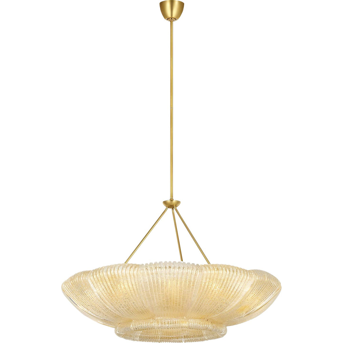 Visual Comfort Signature - ARN 5190HAB-CGR - LED Chandelier - Claude - Hand-Rubbed Antique Brass
