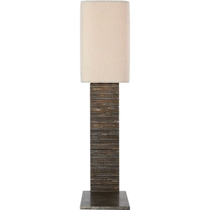Visual Comfort Signature - AMB 3075RDC-B - LED Table Lamp - Fumar - Ridged Carbon