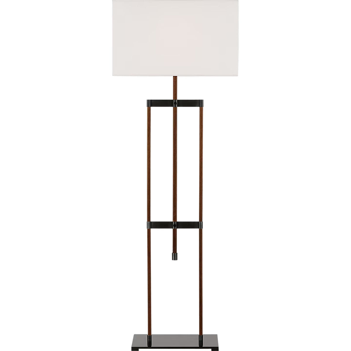 Visual Comfort Signature - RB 1030AB/W-L - LED Floor Lamp - Alda - Antique-Burnished Brass and Walnut
