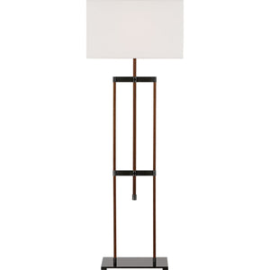 Visual Comfort Signature - RB 1030AB/W-L - LED Floor Lamp - Alda - Antique-Burnished Brass and Walnut