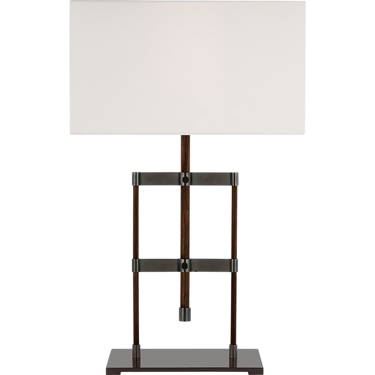 Visual Comfort Signature - RB 3030AB/W-L - LED Table Lamp - Alda - Antique-Burnished Brass and Walnut