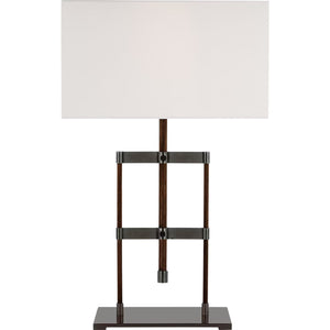 Visual Comfort Signature - RB 3030AB/W-L - LED Table Lamp - Alda - Antique-Burnished Brass and Walnut