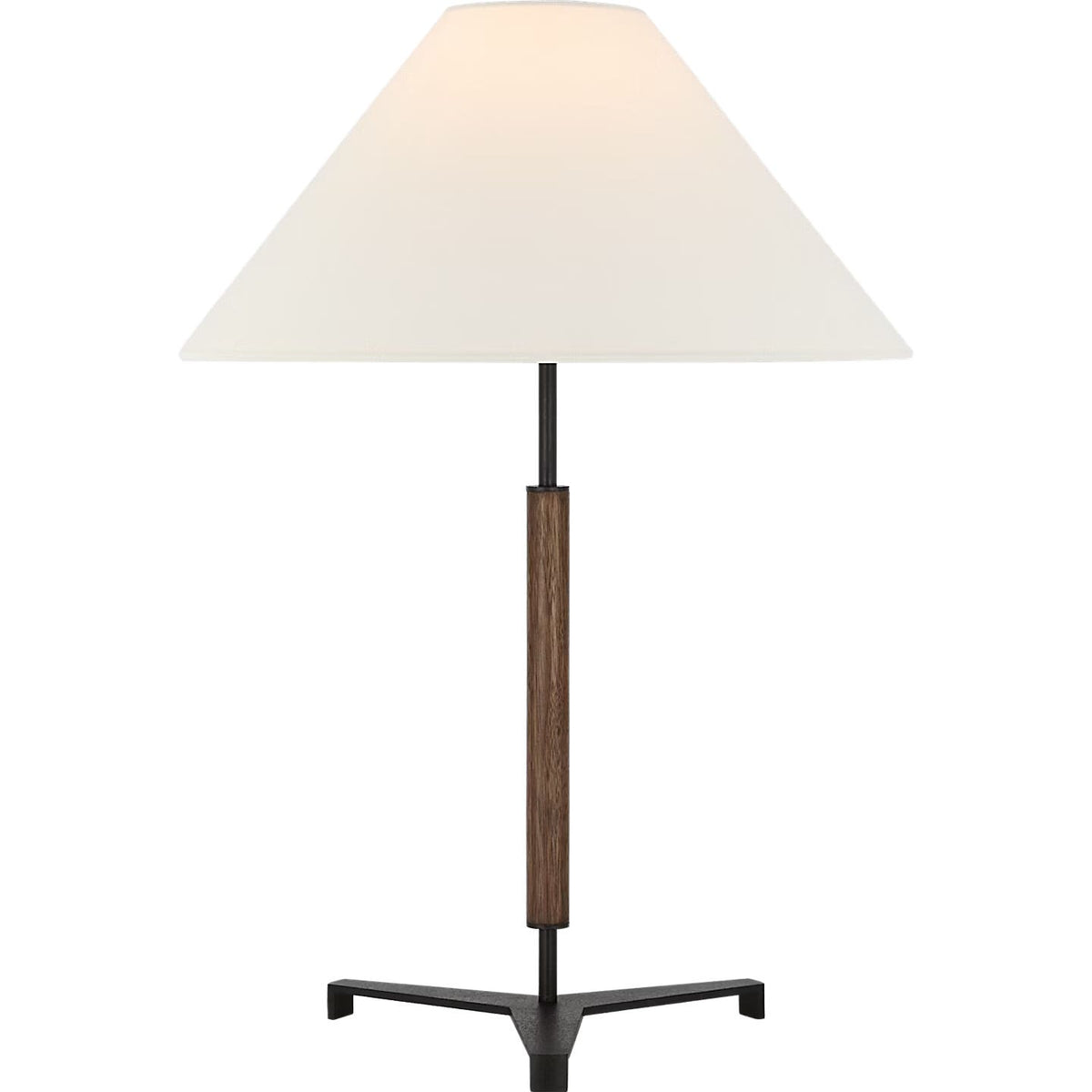 Visual Comfort Signature - RB 3125AB/W-L - LED Table Lamp - Amaya - Antique-Burnished Brass and Walnut