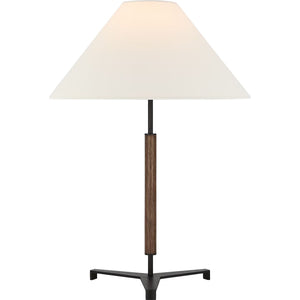 Visual Comfort Signature - RB 3125AB/W-L - LED Table Lamp - Amaya - Antique-Burnished Brass and Walnut