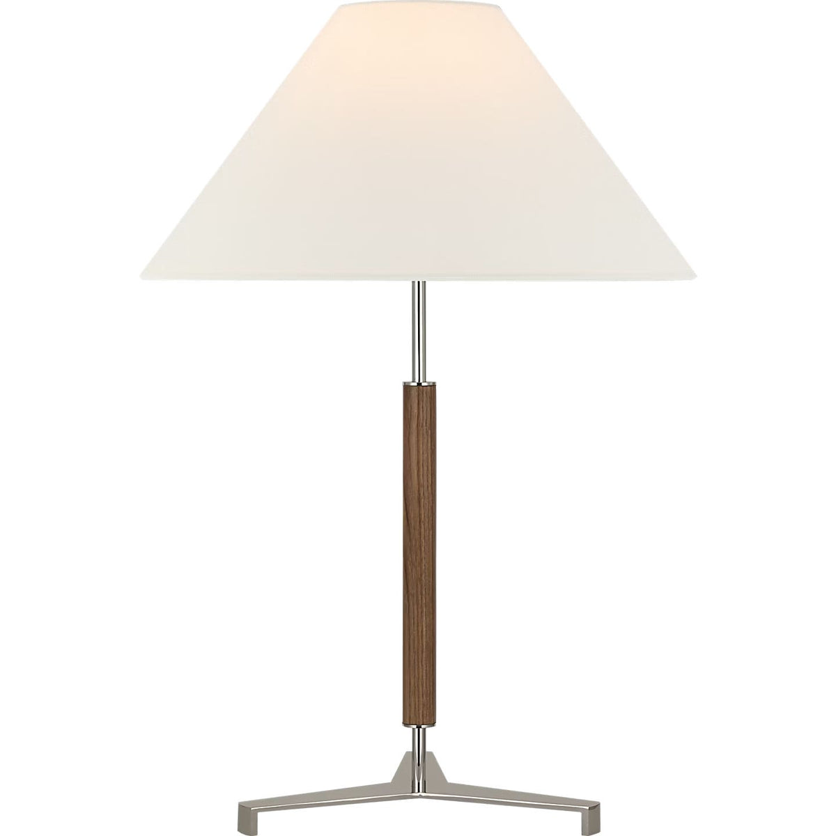 Visual Comfort Signature - RB 3125AB/W-L - LED Table Lamp - Amaya - Antique-Burnished Brass and Walnut