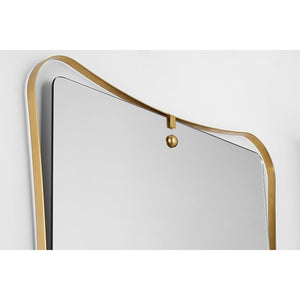 Visual Comfort Signature - AL 2070HAB - LED Mirror - Barnes - Hand-Rubbed Antique Brass