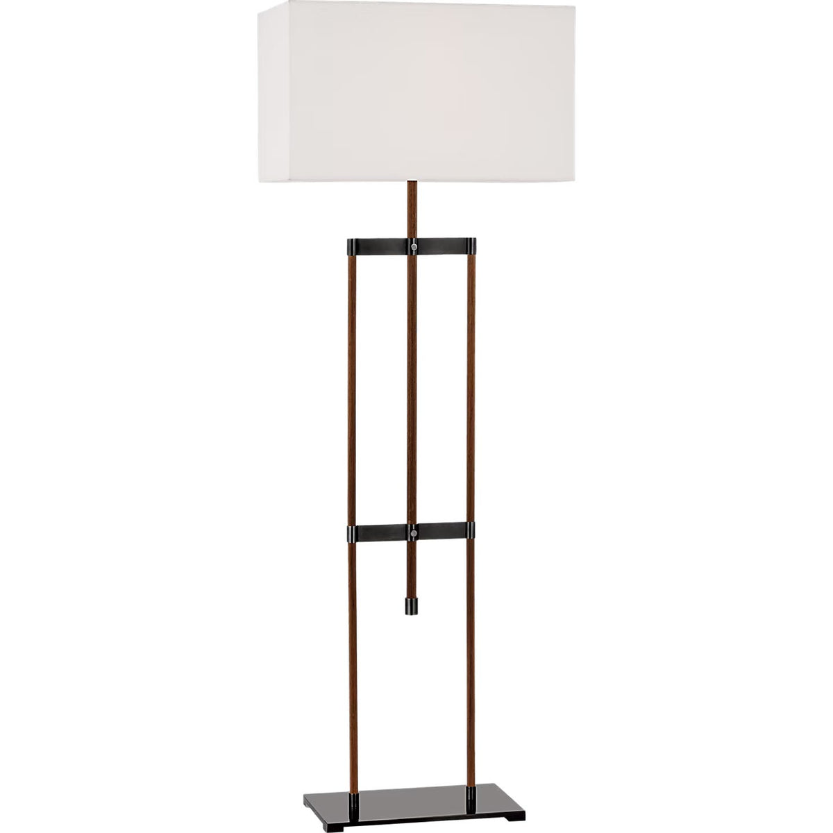 Visual Comfort Signature - RB 1030AB/W-L - LED Floor Lamp - Alda - Antique-Burnished Brass and Walnut