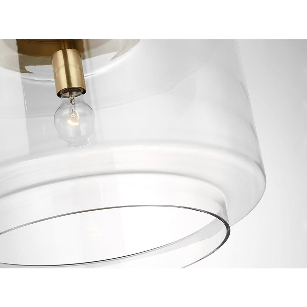 Visual Comfort Signature - RB 5084AB-CG - LED Pendant - Elias - Antique-Burnished Brass