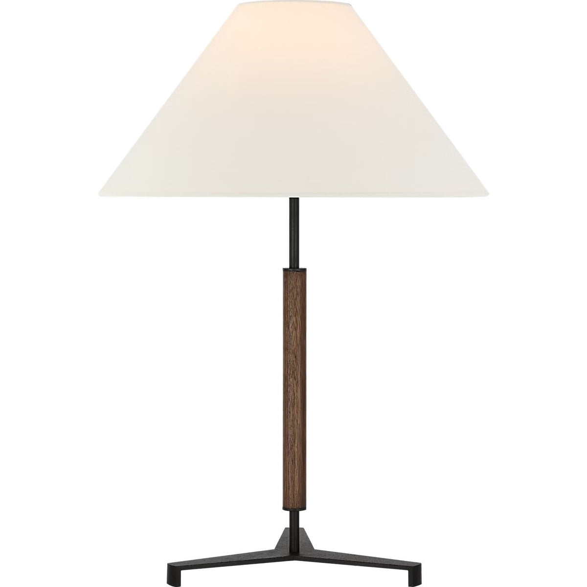 Visual Comfort Signature - RB 3125AB/W-L - LED Table Lamp - Amaya - Antique-Burnished Brass and Walnut