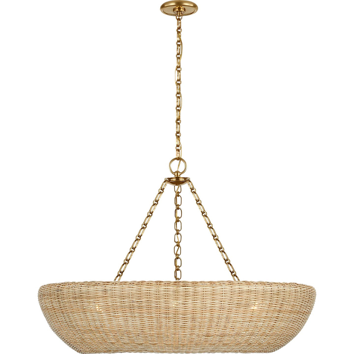Visual Comfort Signature - ARN 5055HAB-BDW - LED Chandelier - Devon - Hand-Rubbed Antique Brass