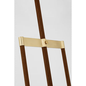 Visual Comfort Signature - RB 1030AB/W-L - LED Floor Lamp - Alda - Antique-Burnished Brass and Walnut