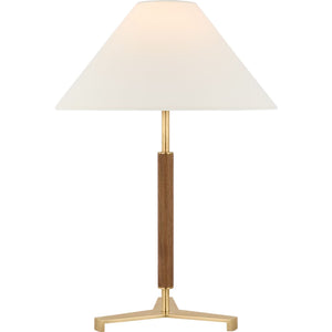 Visual Comfort Signature - RB 3125AB/W-L - LED Table Lamp - Amaya - Antique-Burnished Brass and Walnut