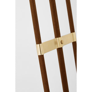 Visual Comfort Signature - RB 1030AB/W-L - LED Floor Lamp - Alda - Antique-Burnished Brass and Walnut