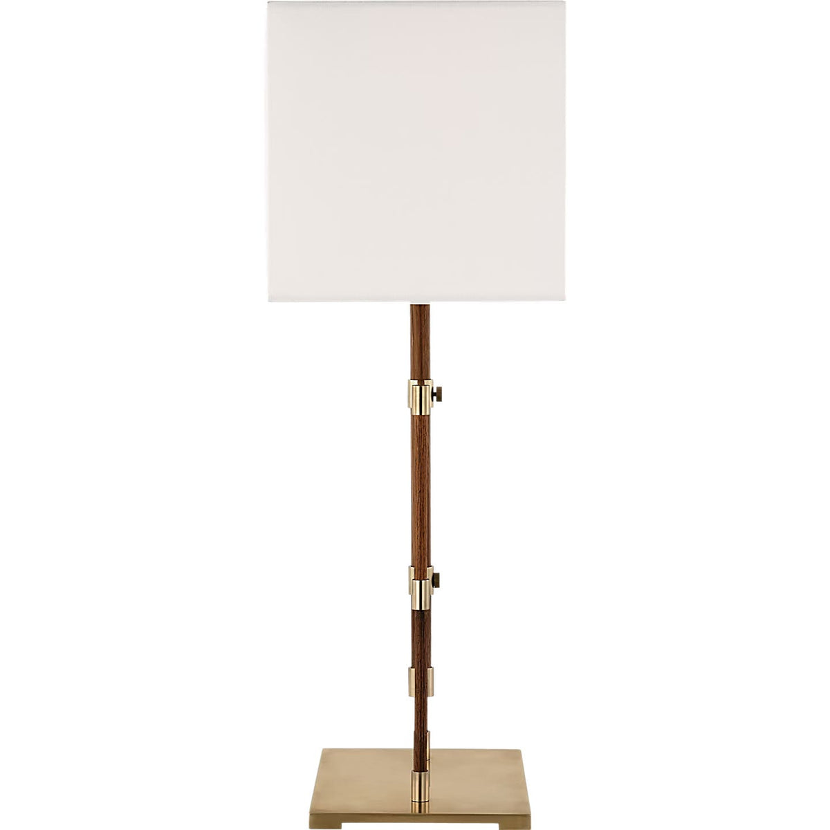 Visual Comfort Signature - RB 3030AB/W-L - LED Table Lamp - Alda - Antique-Burnished Brass and Walnut