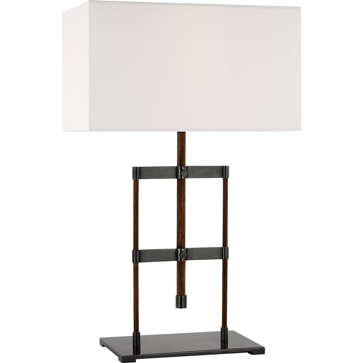 Visual Comfort Signature - RB 3030AB/W-L - LED Table Lamp - Alda - Antique-Burnished Brass and Walnut