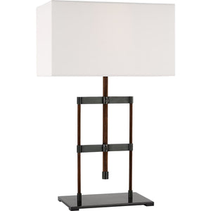 Visual Comfort Signature - RB 3030AB/W-L - LED Table Lamp - Alda - Antique-Burnished Brass and Walnut