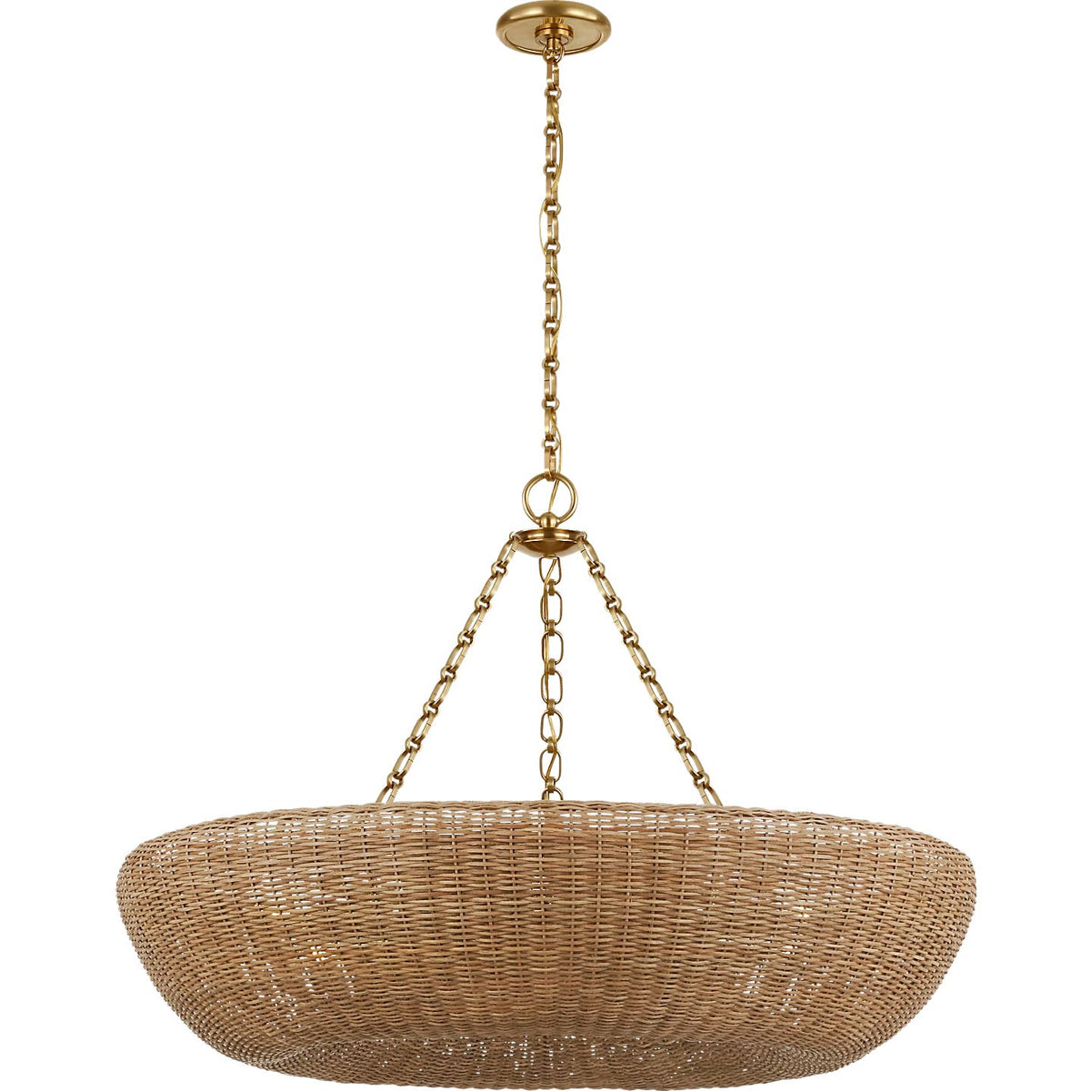 Visual Comfort Signature - ARN 5055HAB-BDW - LED Chandelier - Devon - Hand-Rubbed Antique Brass