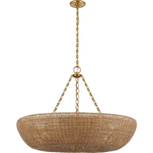 Visual Comfort Signature - ARN 5055HAB-BDW - LED Chandelier - Devon - Hand-Rubbed Antique Brass