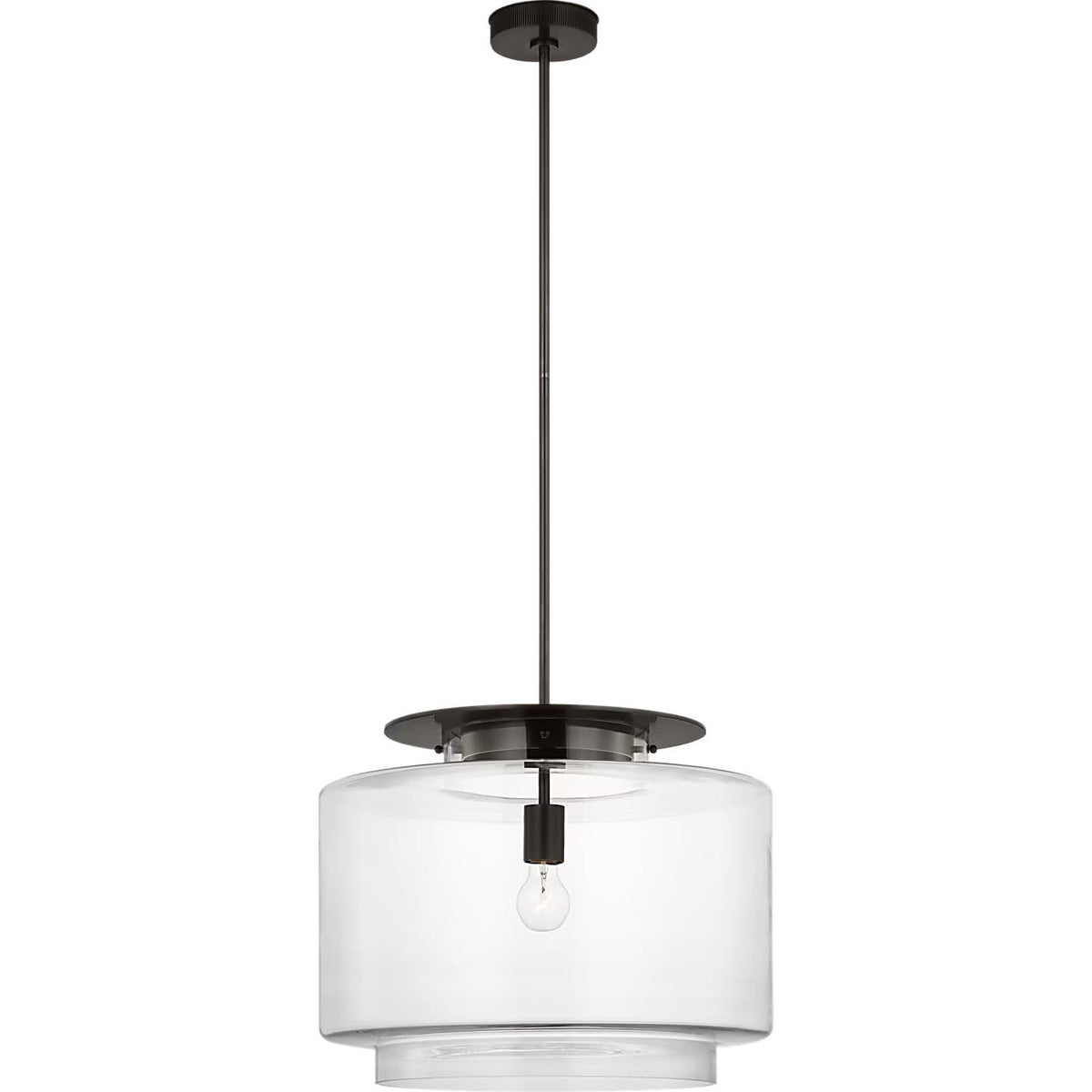 Visual Comfort Signature - RB 5084AB-CG - LED Pendant - Elias - Antique-Burnished Brass