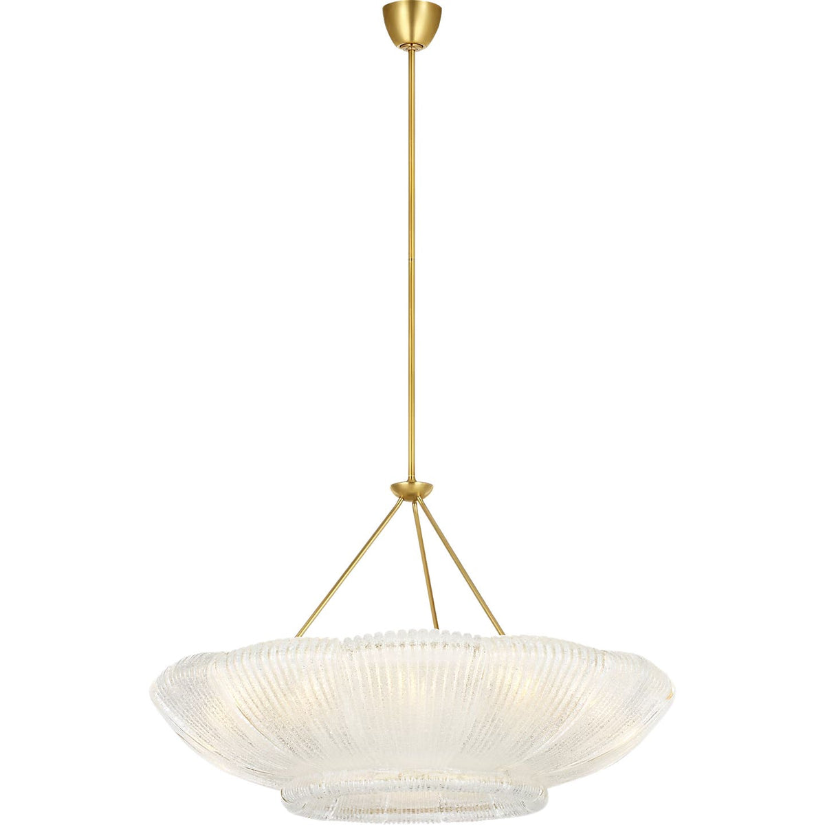 Visual Comfort Signature - ARN 5190HAB-CGR - LED Chandelier - Claude - Hand-Rubbed Antique Brass