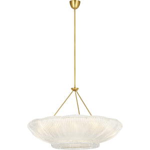 Visual Comfort Signature - ARN 5190HAB-CGR - LED Chandelier - Claude - Hand-Rubbed Antique Brass