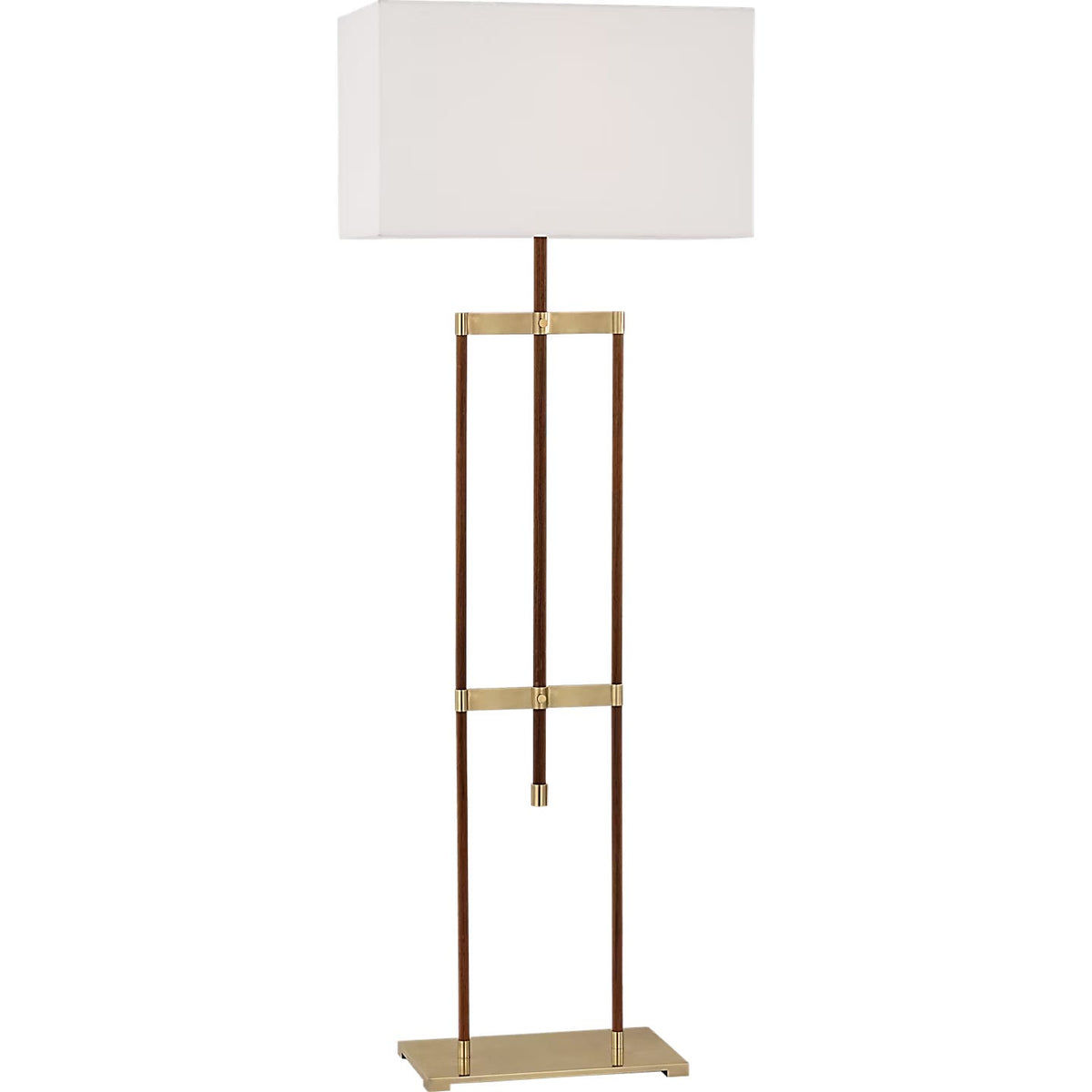 Visual Comfort Signature - RB 1030AB/W-L - LED Floor Lamp - Alda - Antique-Burnished Brass and Walnut