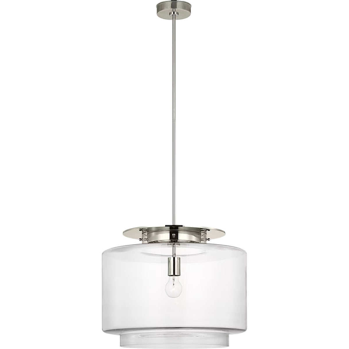 Visual Comfort Signature - RB 5084AB-CG - LED Pendant - Elias - Antique-Burnished Brass