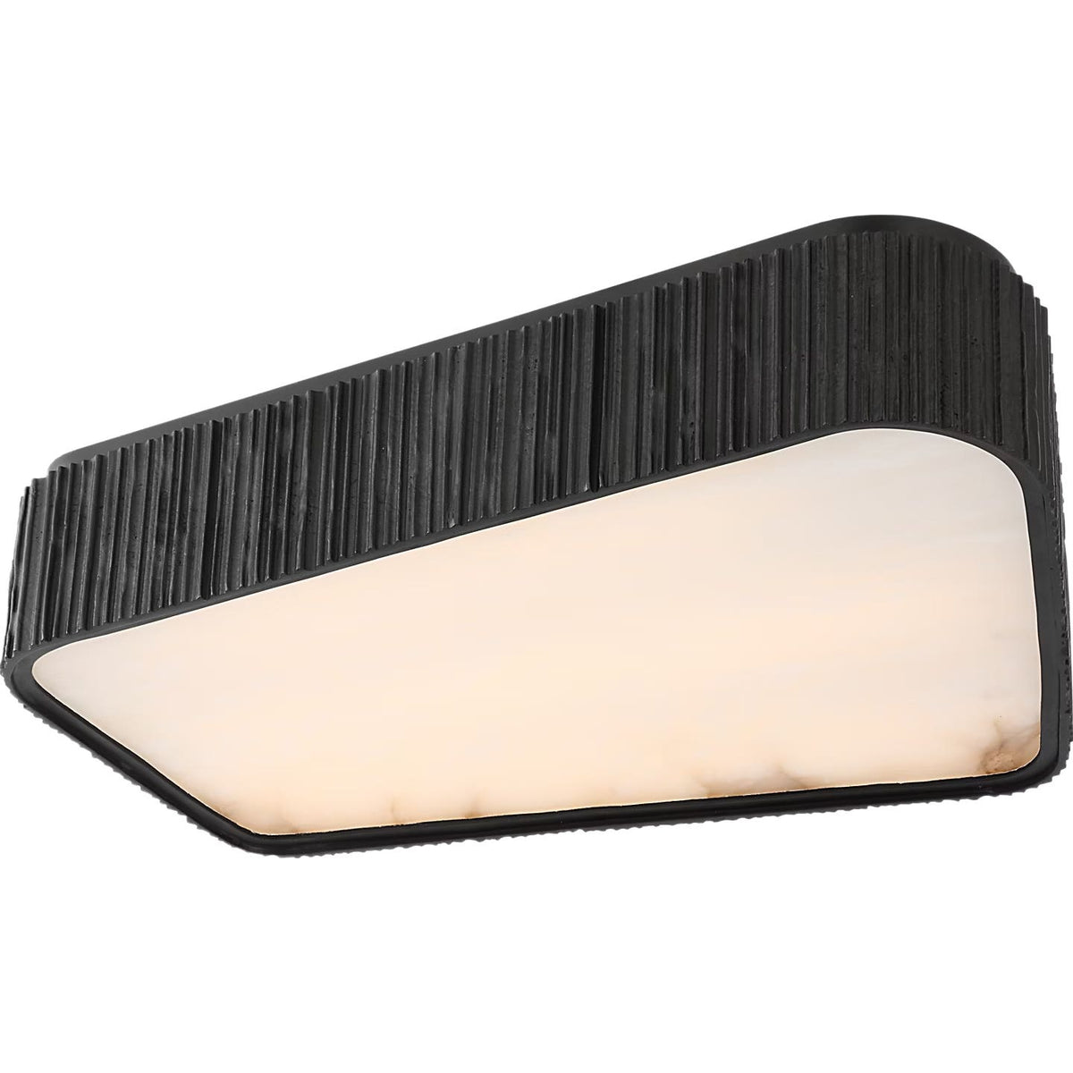 Visual Comfort Signature - AMB 4070RDC-ALB - LED Flush Mount - Fumar - Ridged Carbon