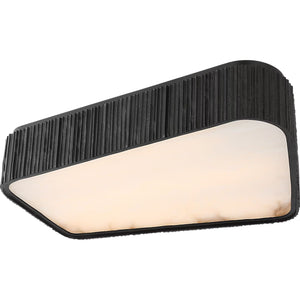 Visual Comfort Signature - AMB 4070RDC-ALB - LED Flush Mount - Fumar - Ridged Carbon