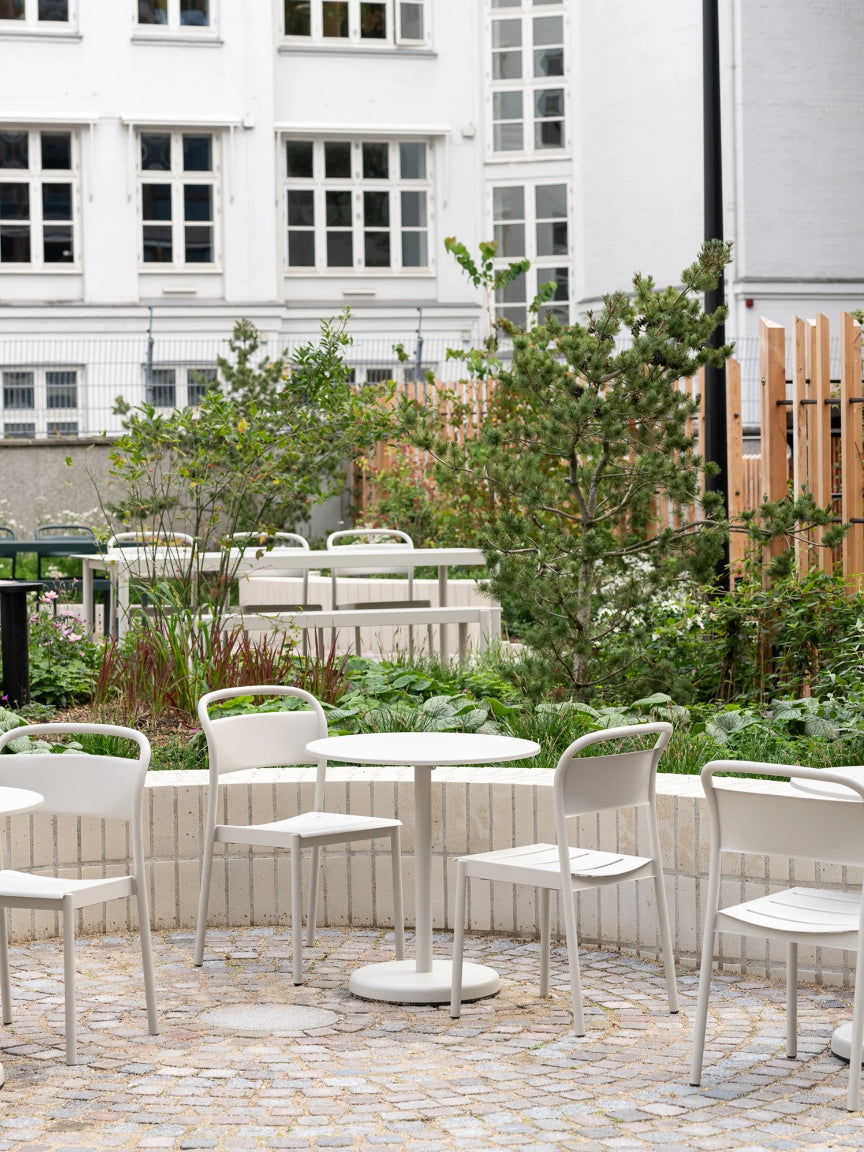 Outdoor courtyard design by Muuto