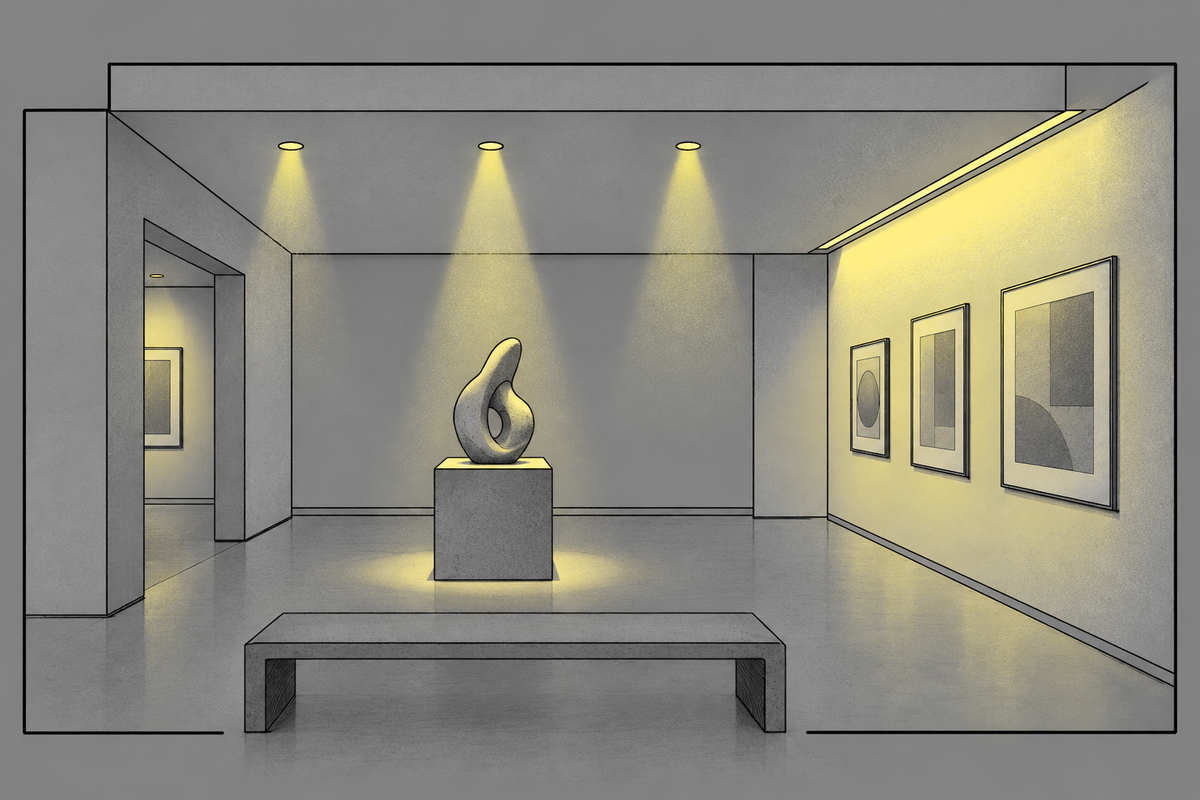 Recess downlights illustration