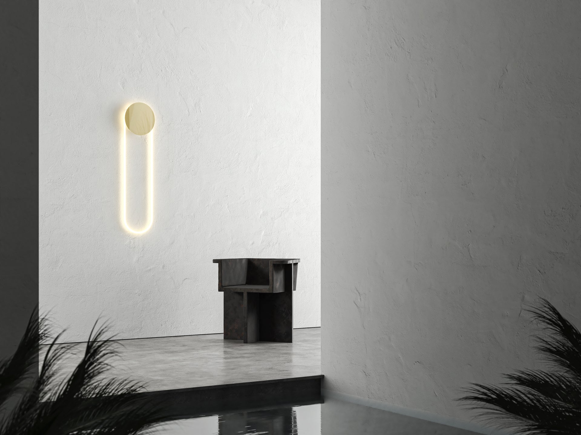 Modern Wall Sconce Gold LED