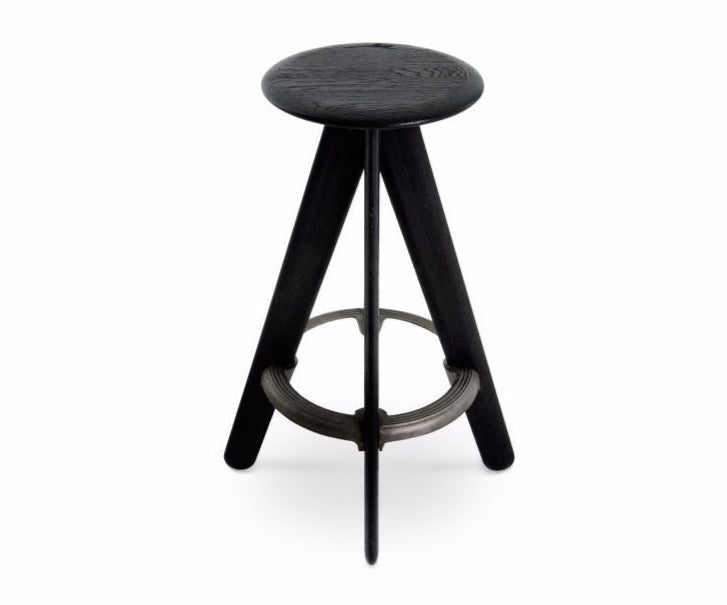 Slab Barstool Black