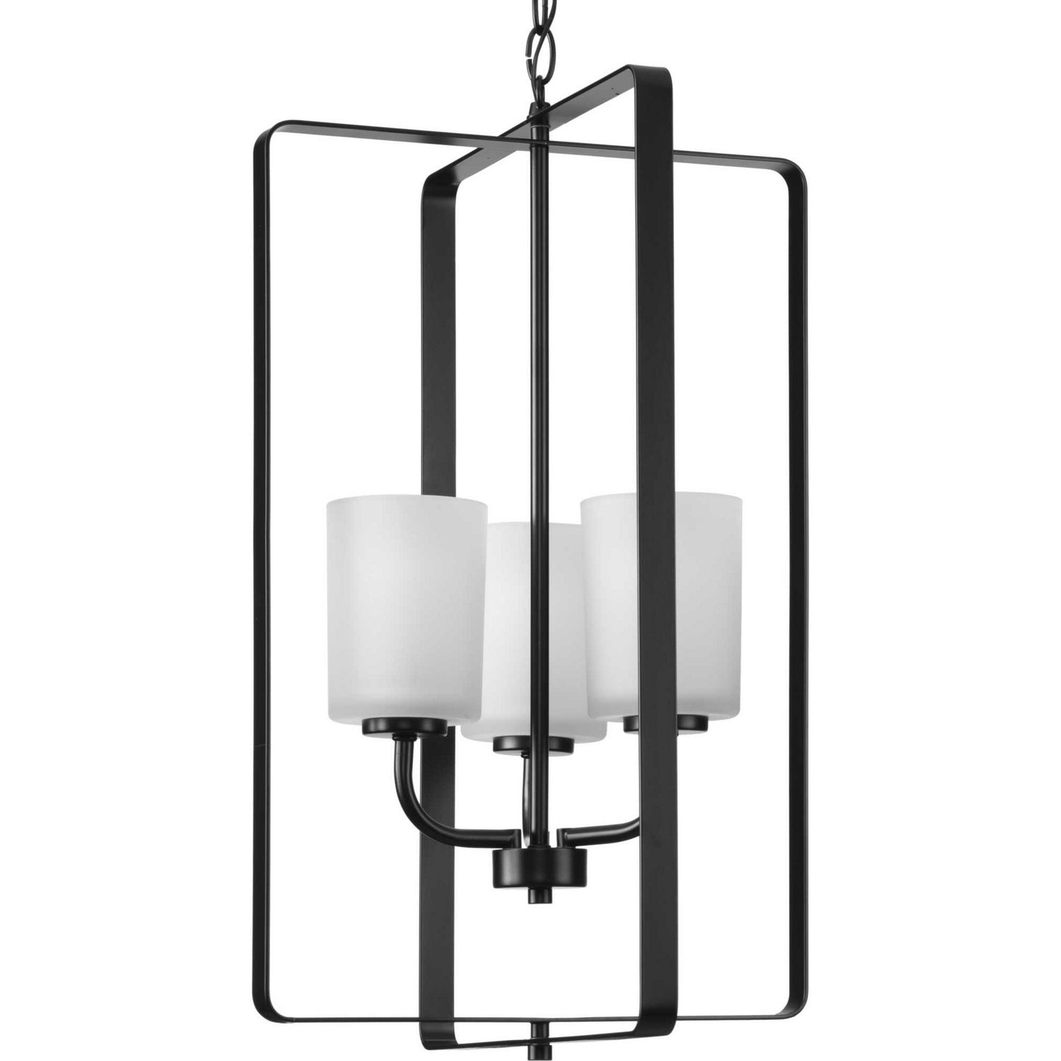 Progress Lighting - P500342-31M - Three Light Foyer Pendant - League - Matte Black